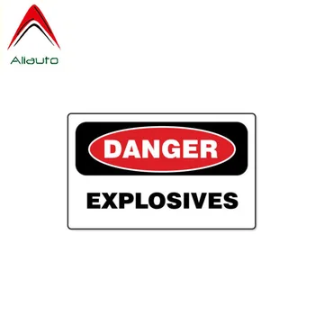 

Aliauto Funny Warning Car Sticker Danger Explosives PVC Waterproof Sunscreen Anti-UV Cover Scratch Decal PVC,14cm*7cm