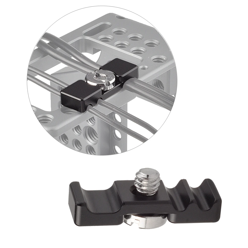Зажим для кабеля с винтом 1/4 ''для sony A7R4 IV A7RIII A7II A7RII A7S Cage Quick Release L Plate кронштейн крепежный Зажим адаптер