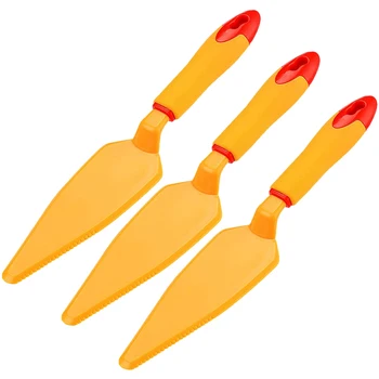 

3Pcs ABS Cake Shovel Creative Pizza Cutter Plastic Cake Shovel Toothed Cake Shovel-Dropship