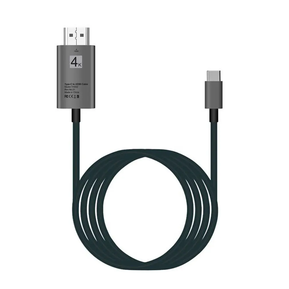 Кабель с разъемами type-C-HDMI USB 3,1-HDMI 4K для телефона и компьютера Hd