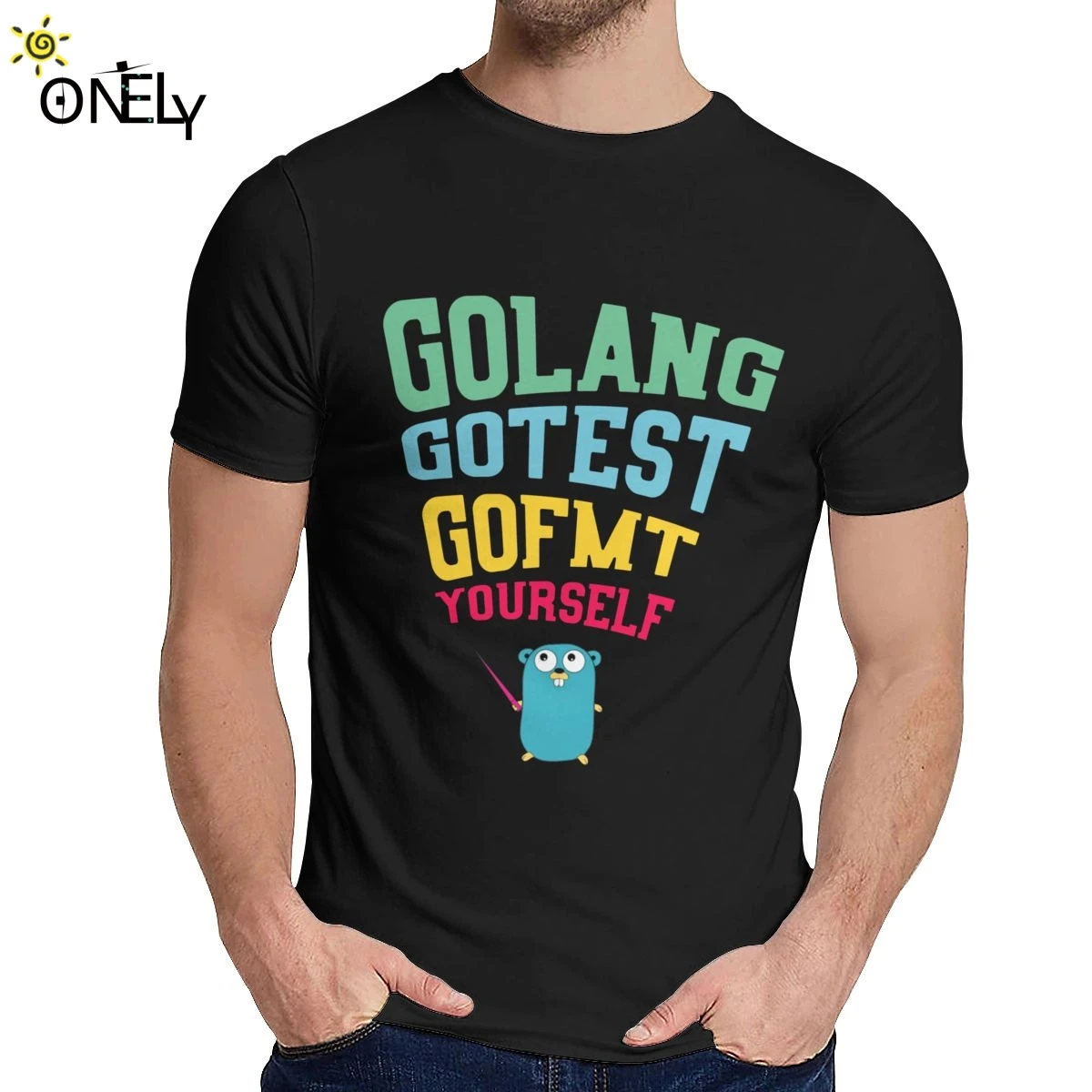 Изготовленный На Заказ Golang пройти тест у Fmt себя Homme футболка унисекс для отдыха