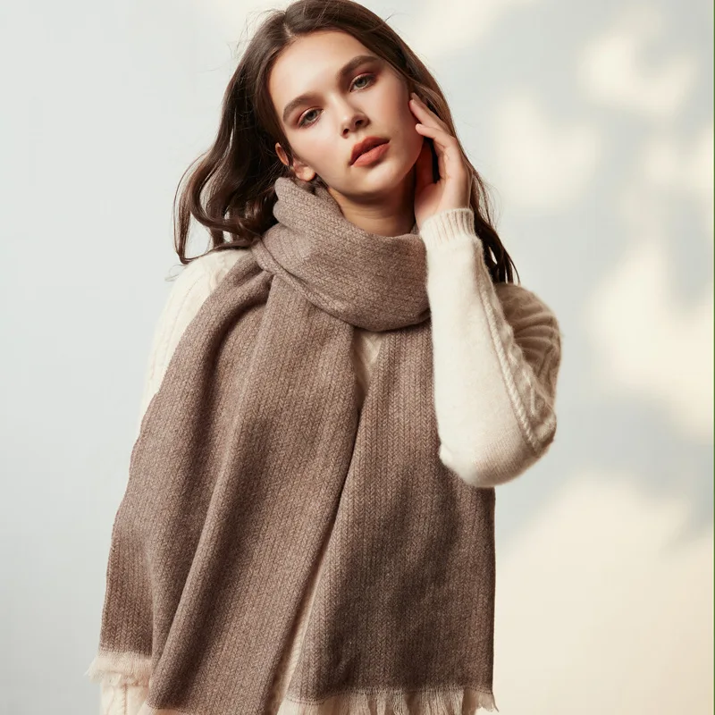 

Luxury Brand Matagorda Herringbone Pattern Comforter Woman Scarf Winter Warmth Fashion Cashmere Scarves Hi-Q Pashmina Shawls