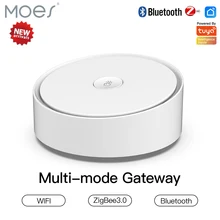 Moes Smart Multi-mode Gateway ZigBee 3.0 WiFi Bluetooth Mesh Hub Work with Tuya Smart App Voice Control via Alexa Google Home