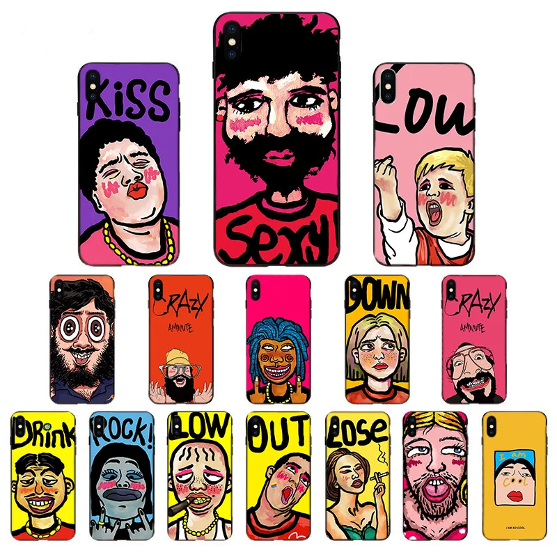 Забавные персональные чехлы-аватары для iPhone 6 7 8 6s Plus X XR XS Max Capa 5 5S SE2020 11 11Pro мягкие