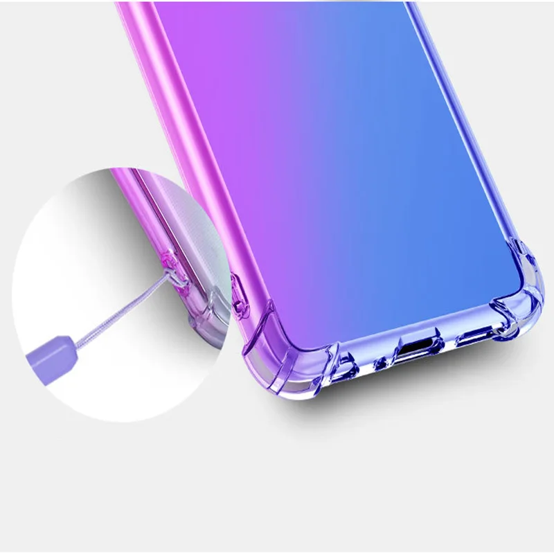 Прозрачный чехол BONVAN с градиентом для Xiaomi Redmi Note 5 6 Pro силиконовый мягкий 7 8 8T