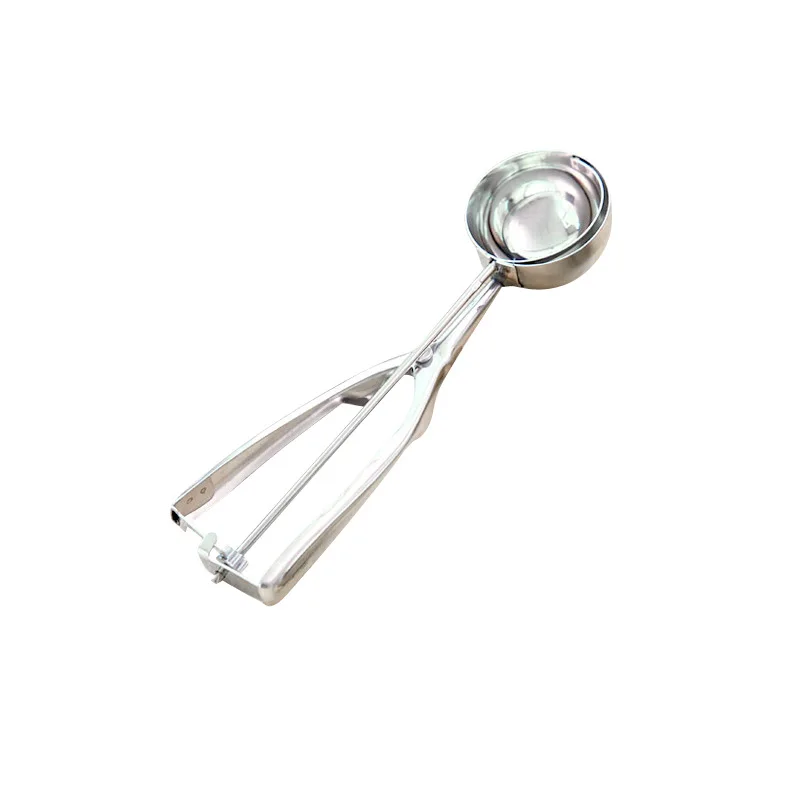 3Pcs Set 4CM 5CM 6CM Kitchen Ice Cream Mash Potato Scoop Stainless Steel Fruit Digging Spoon Spring Handle Kitchen Accessories05