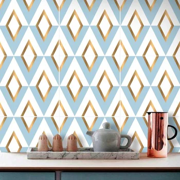 

Waterproof Marble Self-Adhesive wallpaper PVC Tile stickers Home Decor Kitchen Bathroom Toilet Decoration TV Sofa Wall Art Mural