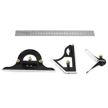 

300mm Stainless Steel Angle Ruler High-grade Measuring Tool Combination Angle Ruler Multi-function Combination Square