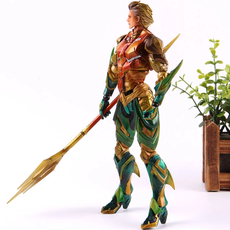 Play Arts DC Comics Justice League Aquaman Figure Super Hero Aquaman Action Figure PVC Collectible