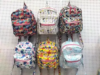 

Stitch Mini Backpack Mickey Backpack for teenage girls cartoon KT PVC waterproof Shoulder Bag schoolbag