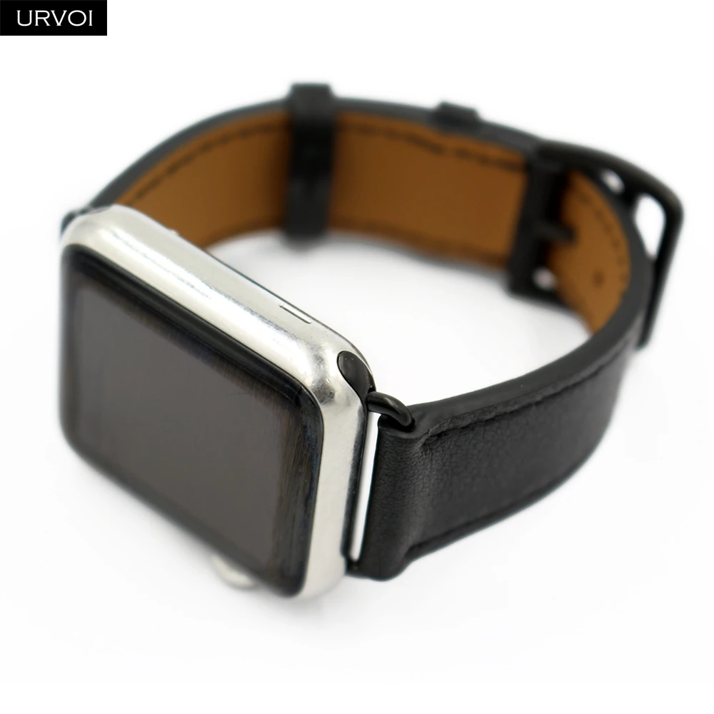 URVOI кожаный ремешок для apple watch series 5 4 3 2 1 один тур для наручных часов iwatch, плечевой ремень на запястье с классическим дизайном Nior 40/44 мм