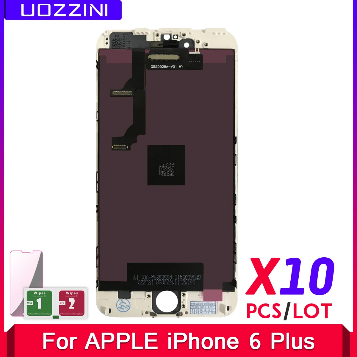 10 шт. для Apple iPhone 6 Plus 5,5 AAA класс дисплей сенсорный экран дигитайзер сборка Замена с закаленным стеклом подарок
