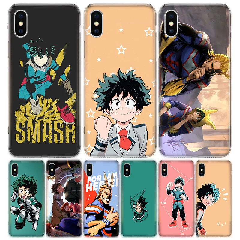 Чехол для телефона с рисунком из аниме Моя геройская Академия iPhone 11 5 5s SE 6 6s 7 8 Plus X
