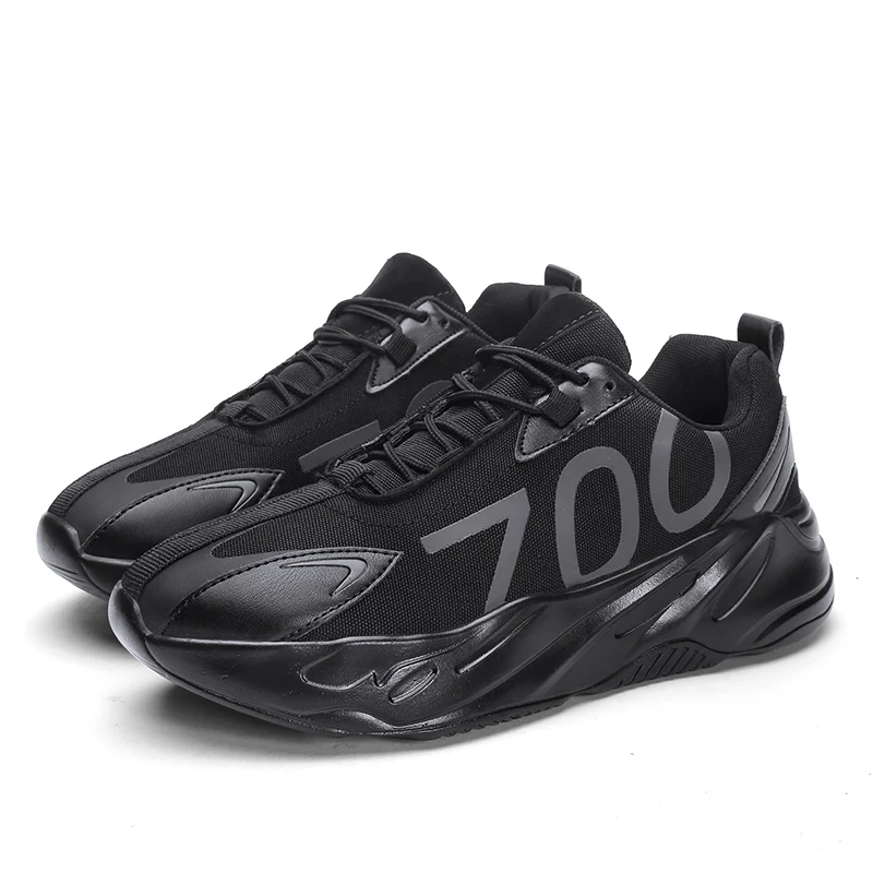 Мужская обувь мужские кроссовки zapatillas hombre 39~ 44 повседневные сандалии для мальчиков теннисные Masculino zapatillas hombre спортивная обувь 700V2 - Цвет: Black 700