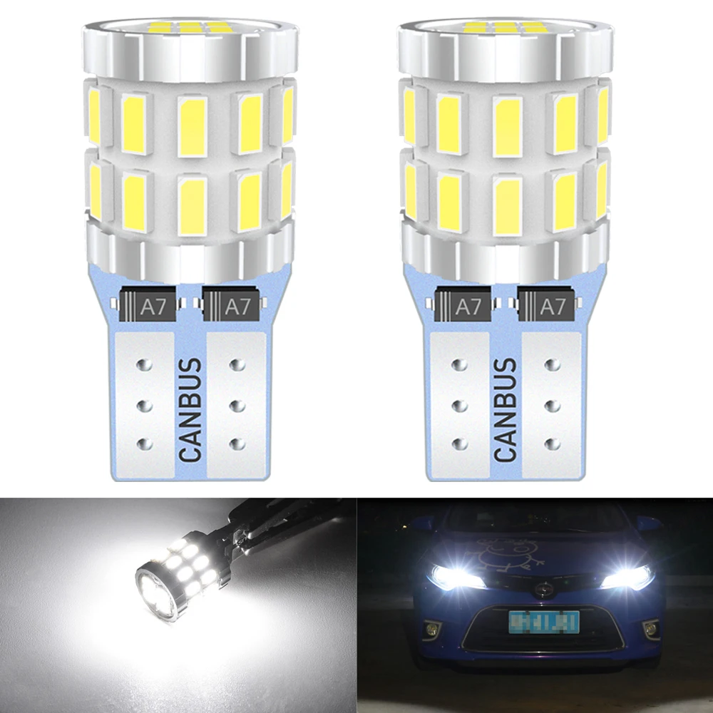 2шт W5W T10 светодиодный Canbus 194 168 безошибочный светильник для BMW Audi Volvo и Toyota Subaru Peugeot