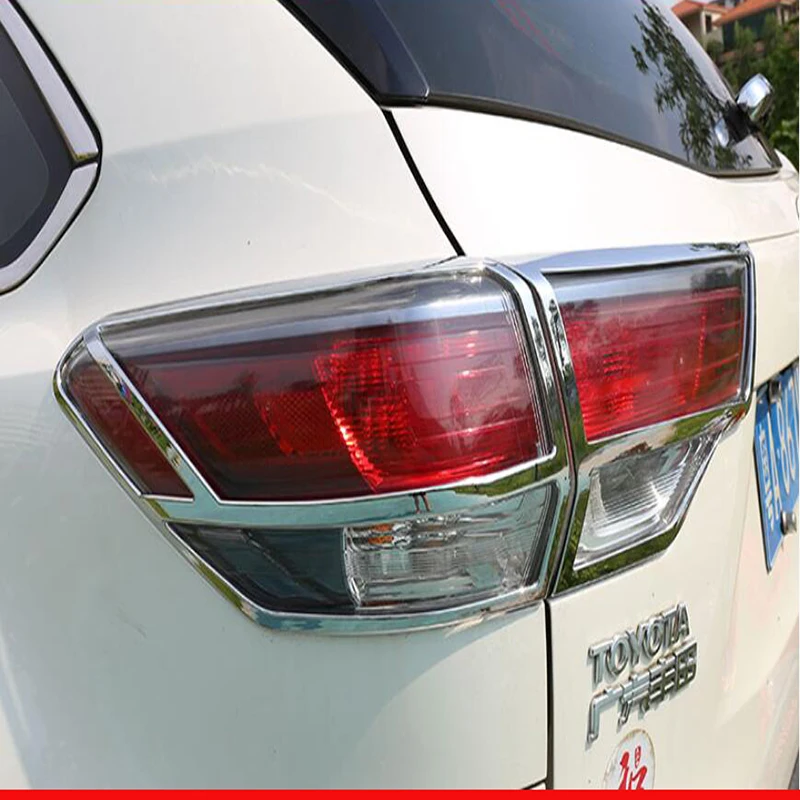 Для Toyota highlander задние абажуры модернизированы с головной светильник рамки отделки и задний светильник