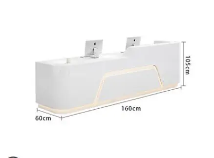 Company reception desk simple modern beauty salon creative counter table training institution paint bar cashier counter