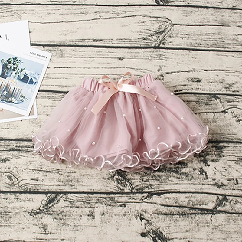 

Summer Girls Tutu Skirt Fluffy 1Y-6Y Fashion Girl Bow-Knot Princess Mesh Layerkids Skirt For Girls 4Colors Kids Girl Skirts