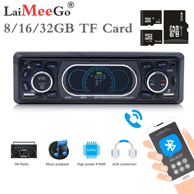 

Mini Mp3 Player Bluetooth 12V FM Radio Mp3 Music Player Support Bluetooth MP5 USB/SD MMC Port Car Electronics In-Dash 1 DIN
