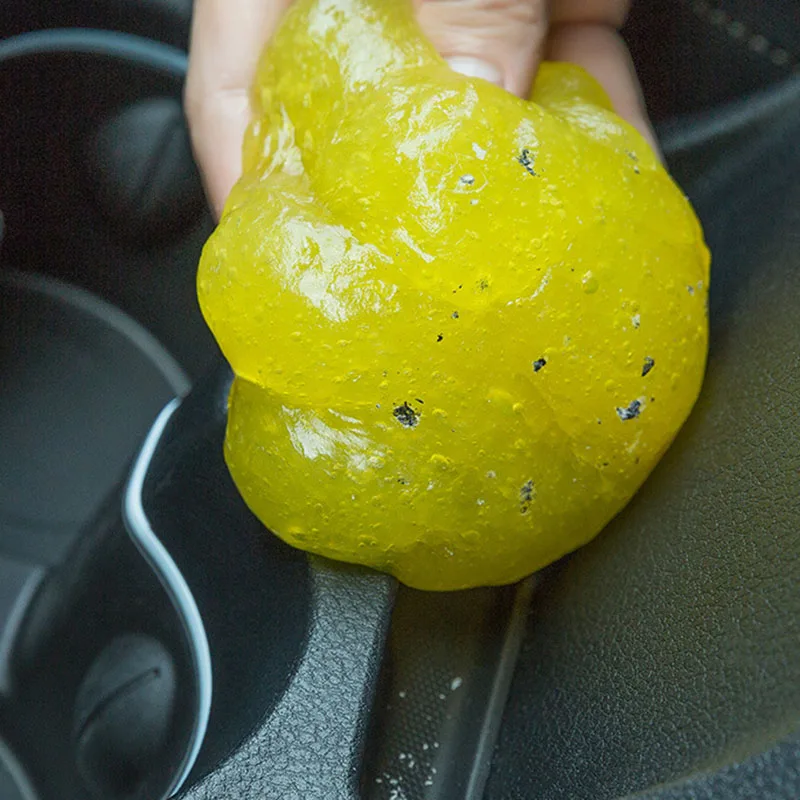 

1 bottle car universal cleaning soft rubber to clean each gap dust hair silk clean air conditioning air outlet, auto parts