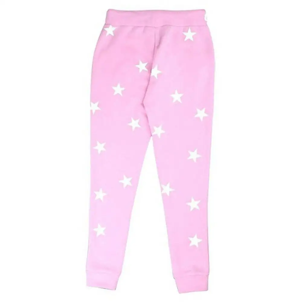 Модные женские штаны со звездами и завязками, спортивные штаны для бега, повседневные розовые штаны для женщин, спортивные штаны для бега, одежда