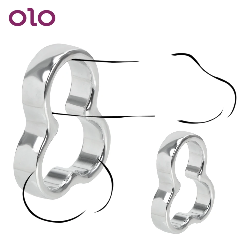 Кольцо для пениса OLO из нержавеющей стали носилки Колечки связывания