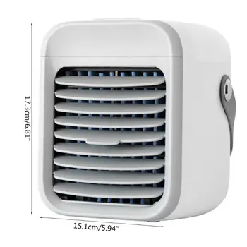 

Mini Portable Personal USB Rechargeable Air Conditioner Multifunctional Cooler R2JB