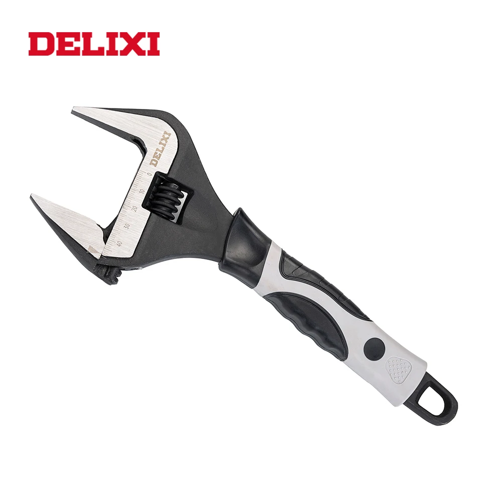 mini hand planer DELIXI Adjustable Wrench Universal Spanner CR-V Steel Mechanical Workshop Hand Repair Tools Car Bicycle Wrench Bathroom For Home to plane wood