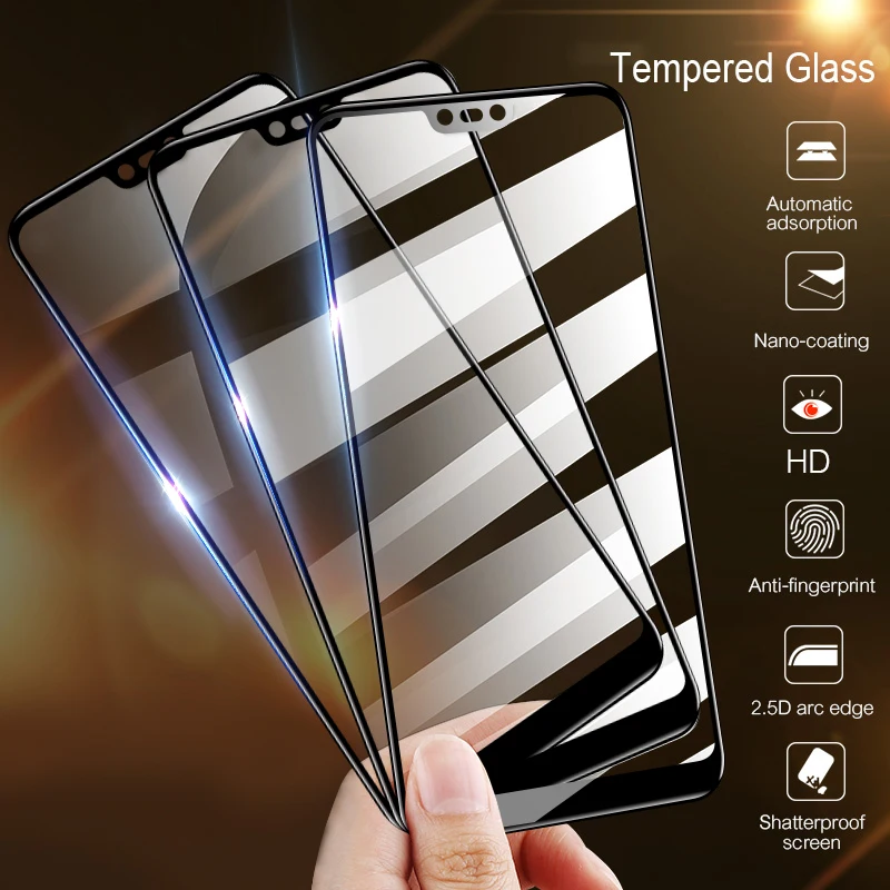 4 шт. для huawei p20 lite glass honor 8x стеклянный протектор экрана huawe p30 mate20 pro Psmart 2019 10 7x 9lite