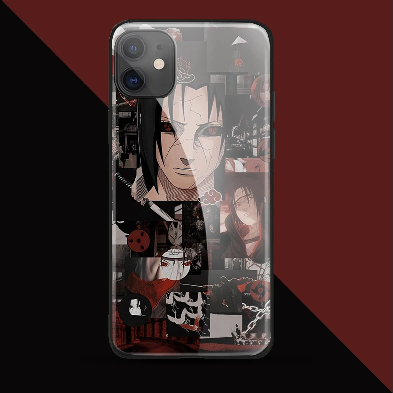 Naruto Uchiha Itachi for iPhone SE 6 6s 7 8 plus x xr xs 11 12Pro max 12 mini tempered glass phone cases cover soft silicone | Мобильные