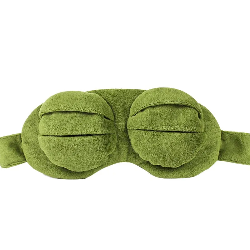 Caroon Green Sad Frog детский подарок Sad Frog 3D маска для глаз мягкий спальный Забавный Косплей Плюшевые игрушки Унисекс Взрослые для детей