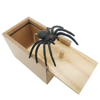 

Spider Prank Scare Box, Wooden Surprise Box, Handmade Fun Practical Surprise Joke Boxes,Gags & Practical Joke Toys Halloween
