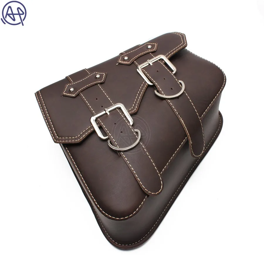 

Motorcycle Right Side Bag Leather Saddle Bags Storage Tool Pouches Luggage Bag Universal For Harley Honda Yamaha Suzuki