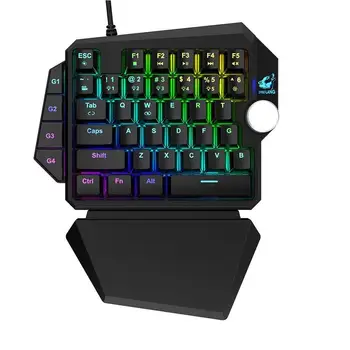 

Free wolf K5RGB one-hand mechanical keyboard computer host PS4 Throne gaming keyboard