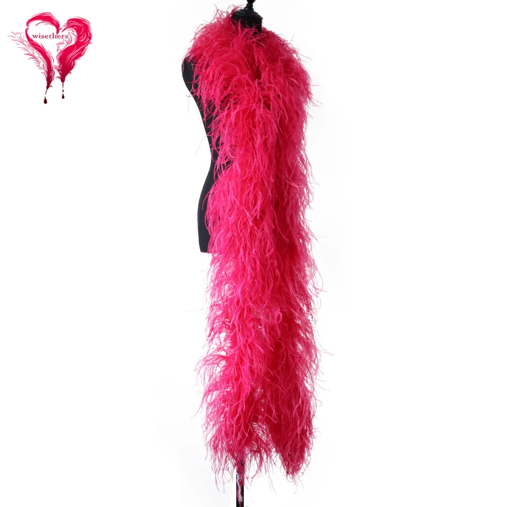 10 слоев толщина страусиное перо боа длинный 2 4 метров пушистый шарф с перьями