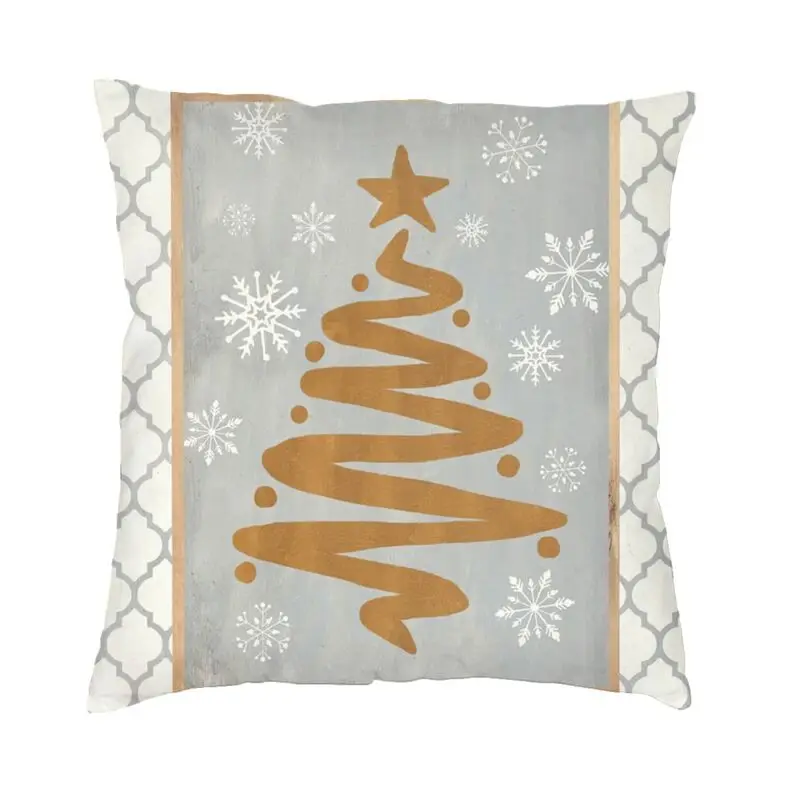 

Merry Christmas Snowflake Pillow Case Decorative Aspen Cove Xmas Tree Luxury Cushion Cover Velvet Pillowcase