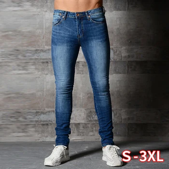 

Jeans Vintage Skinny Jeans Men Casual Denim Pants Stretch Denim Trousers spring Streetwear Pencil Jeans Pants