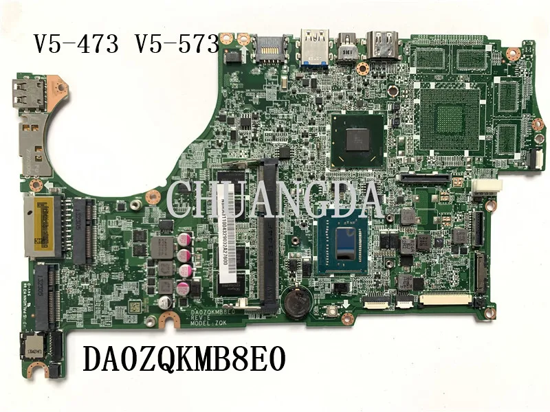 

NBMA311004 for ACER Aspire V5-572P Laptop Motherboard DA0ZQKMB8E0 SR0XL I5-3337U SLJ8C DDR3