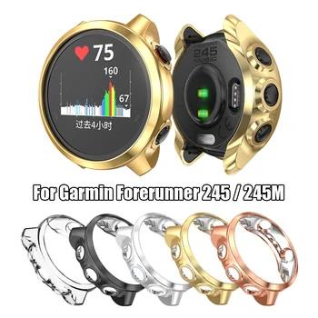

Fashion Soft TPU Watch Case Bracelet Protective Watch Cover Hard Shockproof Screen Protectors for Garmin Forerunner 245 / 245M