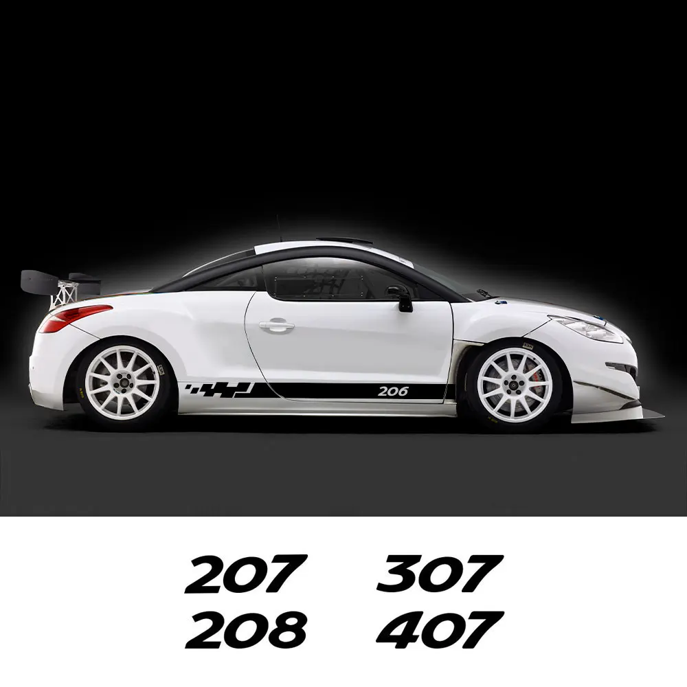 For Peugeot rcz 307 rifter 308 208 207 206 407 3008 108 Car Door Side  Stickers and Decals Auto Exterior Styling Accessories - AliExpress