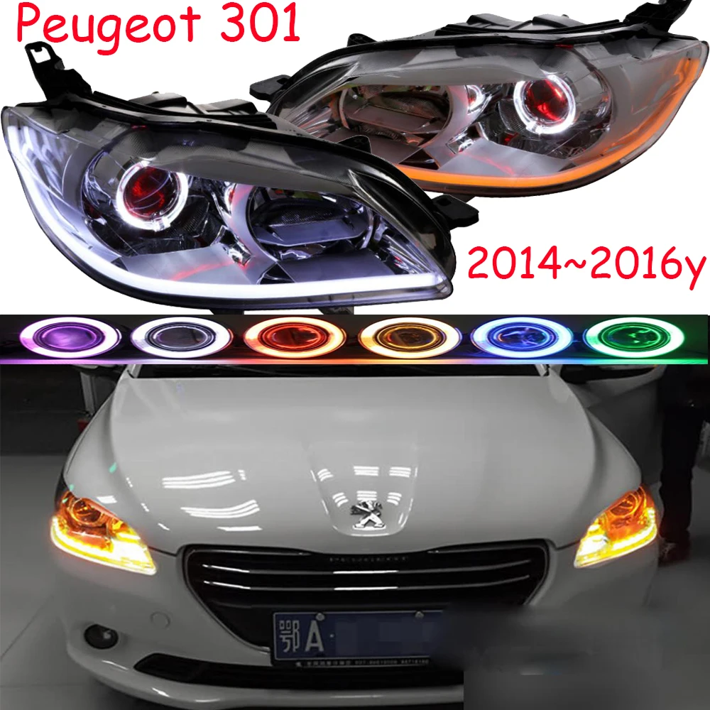 1 комплект~ /~ год для Peugeot301 301 Дневной светильник автомобильные аксессуары светодиодный DRL HID ксенон головной светильник для 301 туман светильник