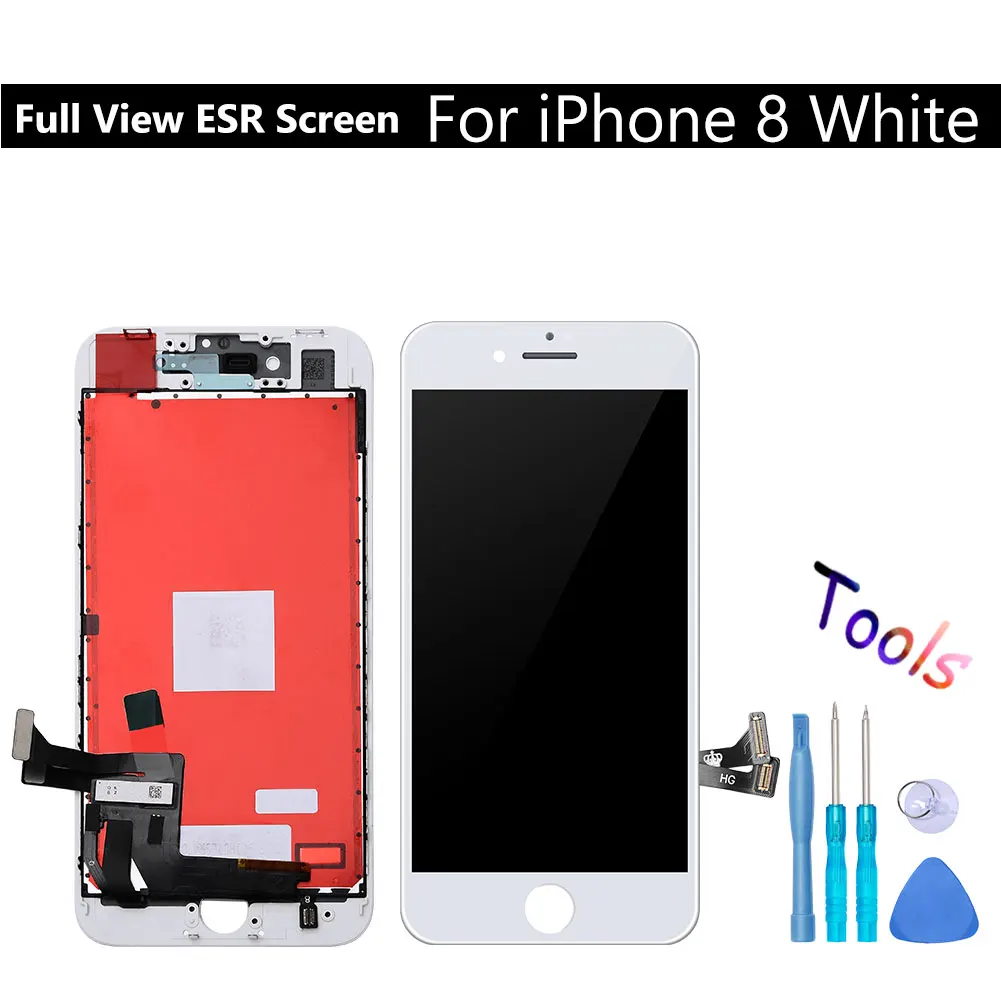  LCD Display Touch Full View ESR Screen Digitizer AAAA+ Assembly-Module For iPhone 6S 7 8 PLUS Repla