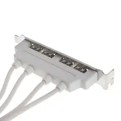 USB2.0 4-портовый ободок линия USB задней панели линия кабель-удлинитель шнура