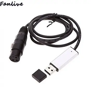 

10pcs USB to DMX Interface Adapter LED Studio Computer PC Stage Lighting Controller Dimmer Support for XP Vista 7