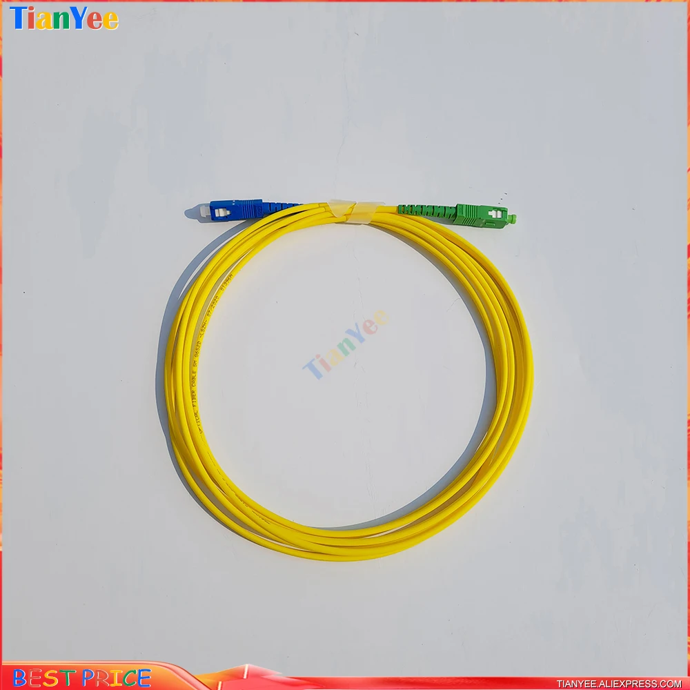 

SC/UPC-SC/APC-SM 3mm Fiber Optic Jumper Cable Single Mode Extension Patch Cord 831D