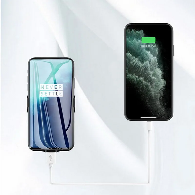 YISHANGOU чехол для зарядного устройства для Oneplus 7T 7 Pro 6T 6 6800mAh универсальный портативный внешний аккумулятор чехол для зарядного устройства для Oneplus