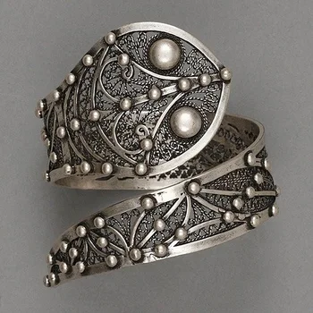 

Vintage Jewelry Retro Carving Snake Ring Exaggerated Personality Retro Statement Rings for Women
