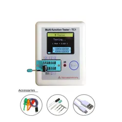 Testeur de Transistor, multimètre, écran LCD TFT, ESR, Diode, Triode, mesureur de résistance, NPN, PNP, MOSFET, LCR TC1 