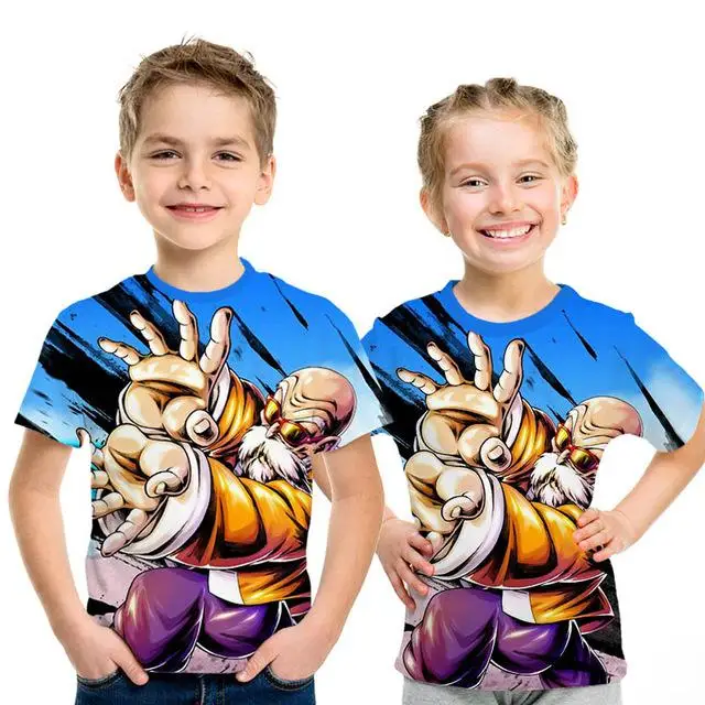 Rick and Morty/Детская футболка с короткими рукавами Семейный комплект с принтом Dragon Ball Z, Повседневная летняя футболка с круглым вырезом для малышей - Цвет: NT230