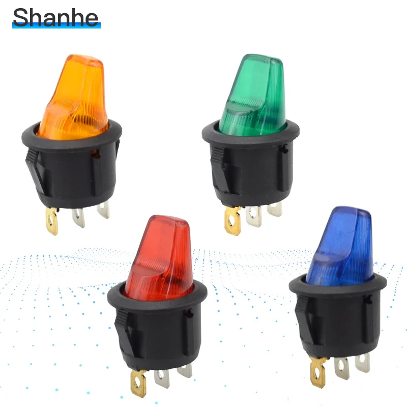 2 шт. кулисный переключатель с 12v подсветкой Лампы 10a/125vac 6a/250vac|lamp switch|switch switchswitch |